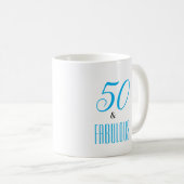 Mug 50 et fabuleux café-Mug personnalisable (Devant droit)