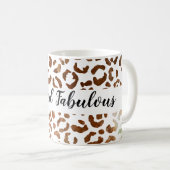 Mug 50 et fabuleux Cheetah Imprimer Abstrait (Devant droit)