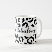 Mug 50 et fabuleux Cheetah noir et blanc Imprimer (Devant droit)