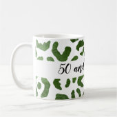 Mug 50 et fabuleux Cheetah vert et blanc Imprimer (Gauche)