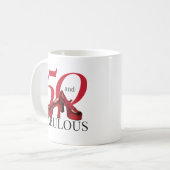 Mug 50 et fabuleux cinquantième anniversaire Surprise (Devant gauche)