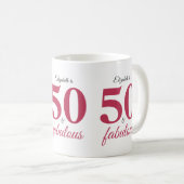 Mug 50 Et Fabuleux Rose (Devant droit)