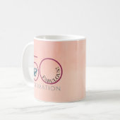 Mug 50 et fabuleux rose Anniversaire Keepsaké (Devant gauche)