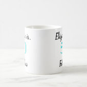 Mug 50 et Fabuleux Turquoise Black Anniversaire (Centre)
