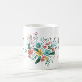 Mug 50 et fabuleux vert élégante aquarelle fleurie pa (Centre)