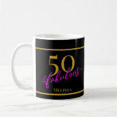 Mug 50 et Fabulous Black Gold Rose (Gauche)