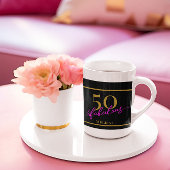 Mug 50 et Fabulous Black Gold Rose
