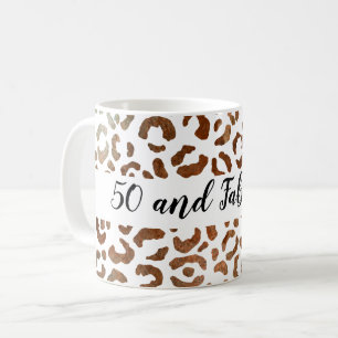 Mug 50 et Fabulous Cheetah Imprimer Abstrait