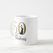 Mug 50 et Fabulous Gold Foil 50e anniversaire (Devant gauche)