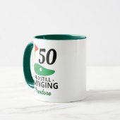 Mug 50 et toujours Swing, Funny 50e Anniversaire Golfe (Devant gauche)