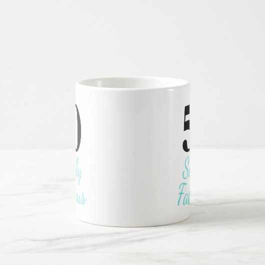 Mug 50 et tout simplement fabuleux (Centre)