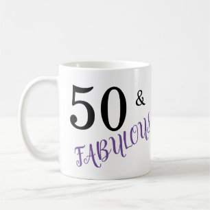 Mug 50 & Fabuleuse fête d'anniversaire