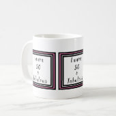 Mug 50 & Fabuleuse Personnaliser de typographie rose n (Devant gauche)