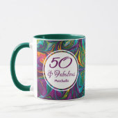 Mug 50 & Fabuleux 50e anniversaire personnalisé (Gauche)