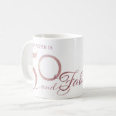 Mug 50 Fabuleux anniversaire (Devant gauche)