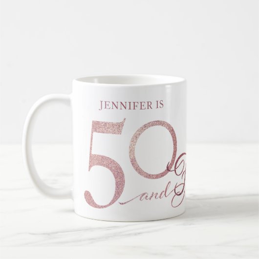 Mug 50 Fabuleux anniversaire (Gauche)