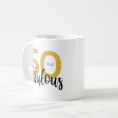 Mug 50 + Fabuleux cadeau de fête 50e anniversaire (Devant gauche)