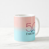 Mug 50 & Fabuleux fête d'anniversaire commémoratif (Devant droit)