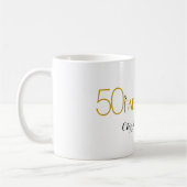 Mug 50 & FABULOUS Moderne 50e anniversaire avec Silhou (Gauche)