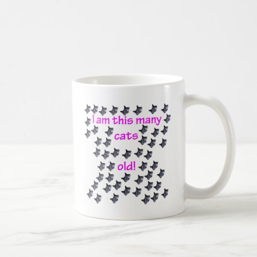 Mug 50 têtes de chat vieilles (Droite)