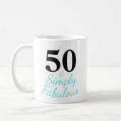 Mug 50 & tout simplement fabuleux  (Gauche)