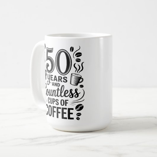 Mug 50 Years and Countless Cups of Coffee (Devant gauche)