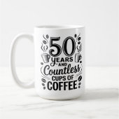 Mug 50 Years and Countless Cups of Coffee (Gauche)
