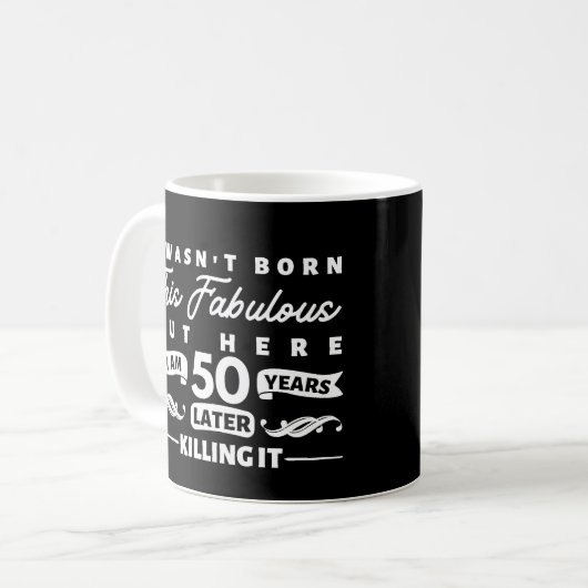 Mug 50e anniversaire (Devant gauche)