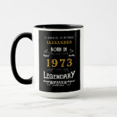 Mug 50e anniversaire 1973 Concevez votre propre Vintag (Gauche)