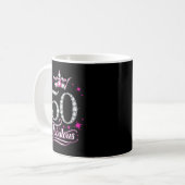 Mug 50e anniversaire. 50 et femmes fabuleuses, dames (Devant gauche)