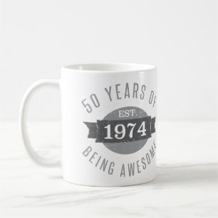 Mug 50e anniversaire Awesome 1974