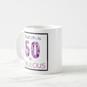 Mug 50e anniversaire Cinquante et fabuleux Chrysanthèm (Devant gauche)