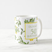 Mug 50e anniversaire Citron Citrus Botanique (Devant droit)