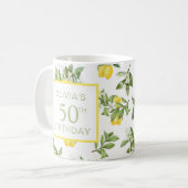 Mug 50e anniversaire Citron Citrus Botanique (Devant gauche)