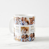 Mug 50e anniversaire de l'or noir collage photo chic (Devant gauche)