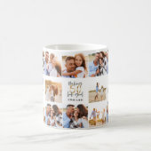 Mug 50e anniversaire de l'or noir collage photo chic (Centre)