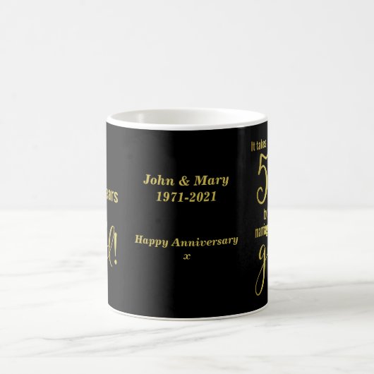 Mug 50e anniversaire de mariage (Centre)
