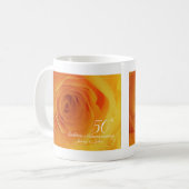 Mug 50e anniversaire de Mariage d'or mari et femme (Devant gauche)