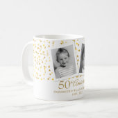 Mug 50e anniversaire de Mariage d'or Photos d'enfance (Devant gauche)