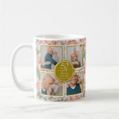 Mug 50e anniversaire de Mariage Floral Gold Photo (Gauche)