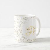 Mug 50e anniversaire de Mariage Gold Dust Confetti (Devant droit)