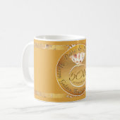 Mug 50e anniversaire de Mariage Rose (Devant gauche)