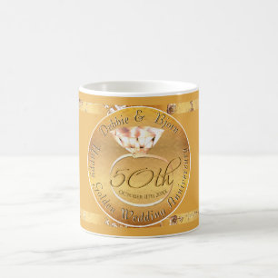 Mug 50e anniversaire de Mariage Rose