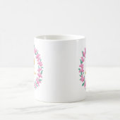 Mug 50e anniversaire du Mariage couronne de fleurs ros (Centre)