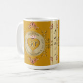 Mug 50e anniversaire du Mariage d'or (Devant gauche)