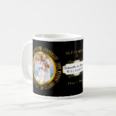 Mug 50e anniversaire du Mariage d'or Date photo (Devant gauche)