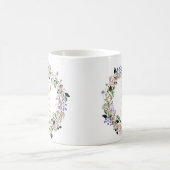 Mug 50e anniversaire du Mariage Floral Lavender Garlan (Centre)