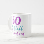Mug 50e anniversaire encore fabuleux (Devant gauche)