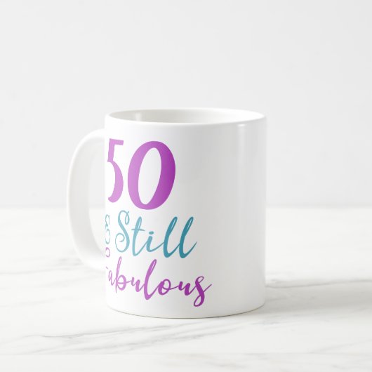 Mug 50e anniversaire encore fabuleux (Devant gauche)