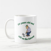 Mug 50e anniversaire Golfer Gag cadeau (Gauche)